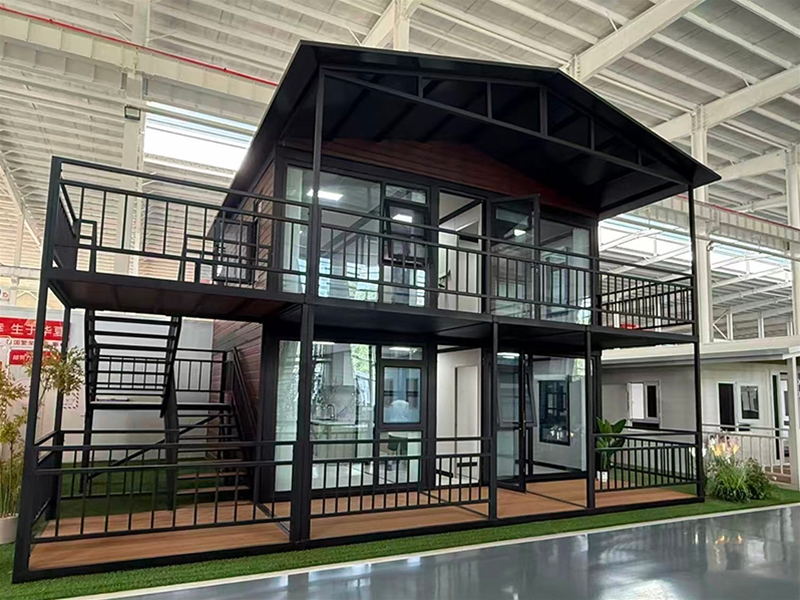 Double wing folding expansion house